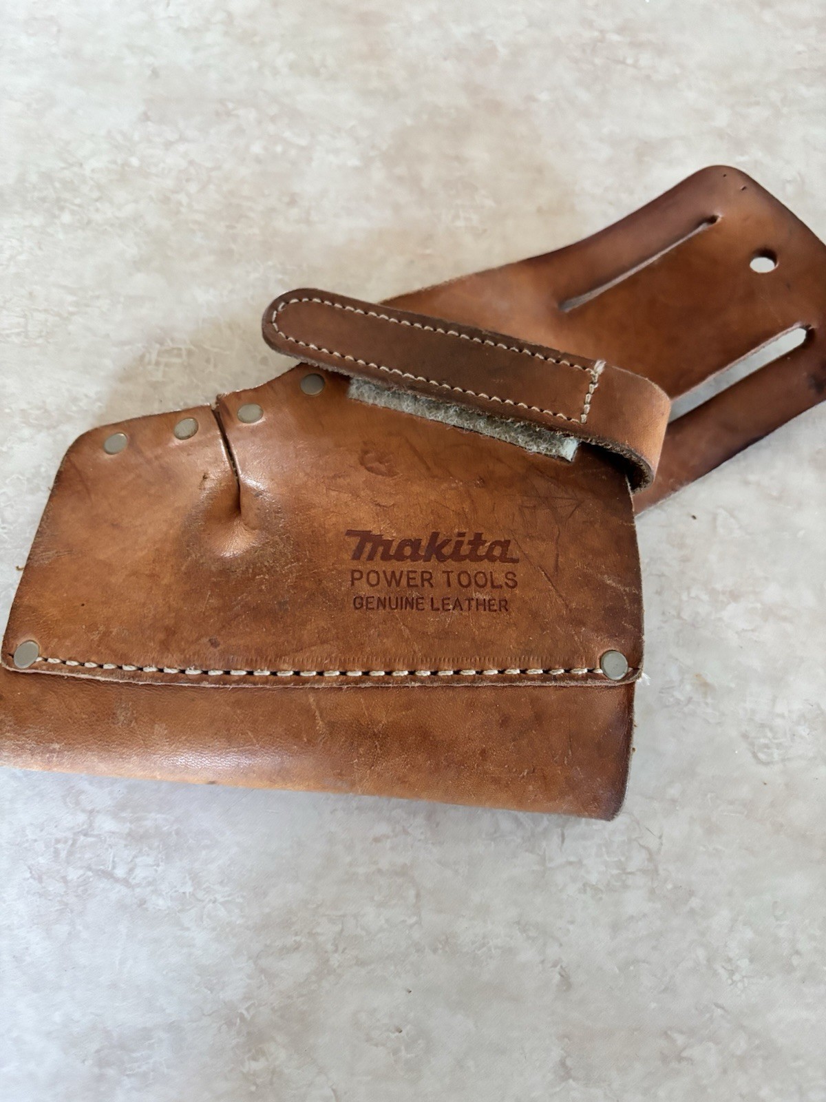 Vintage Makita Power Tools Drill Cordless Holster Leather Belt Slot