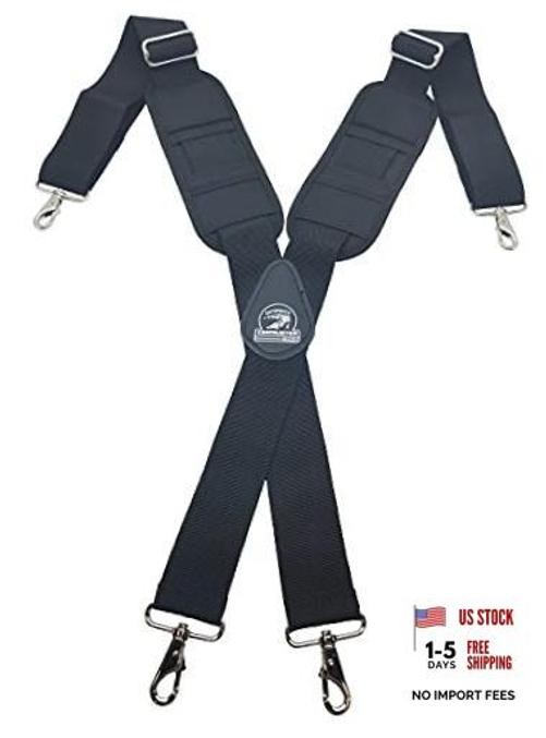 B606 Molded Air Channel Suspenders w/Spring Hooks. Extreme Comfort and