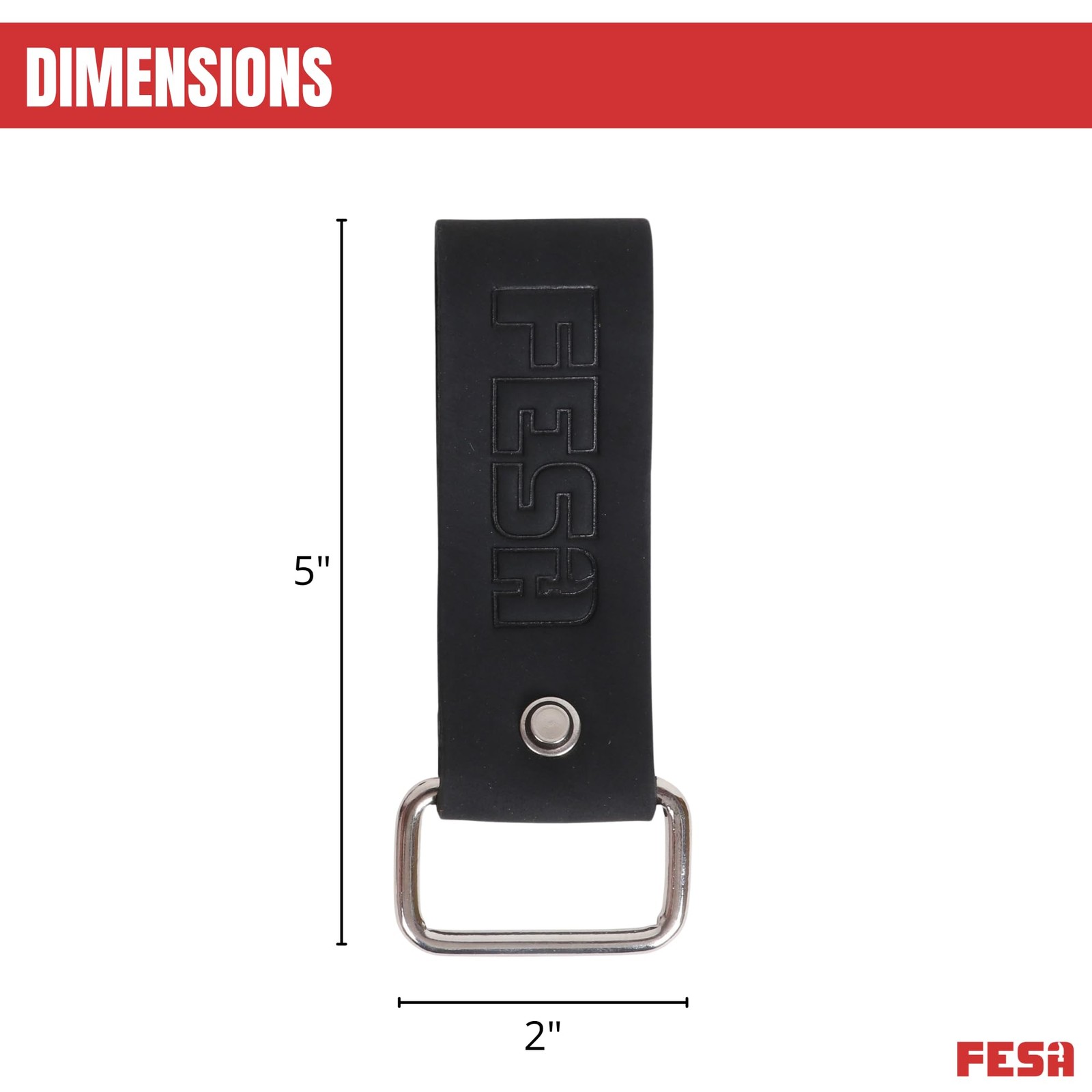 FESA Leather Tape Measure Holder – Set of 2 – Leather Measuring Tape or Drill…