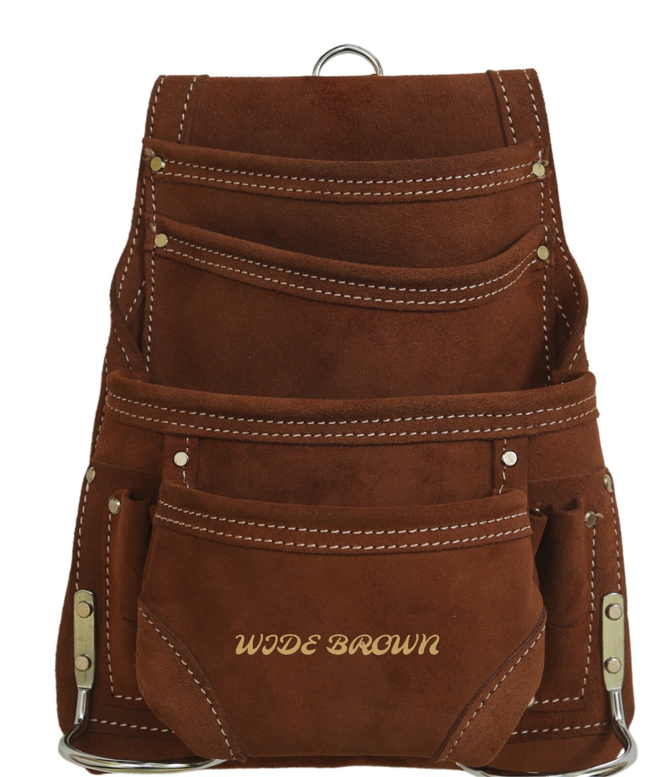 WIDEBROWN 10 Pockets Nail & Tool Pouche