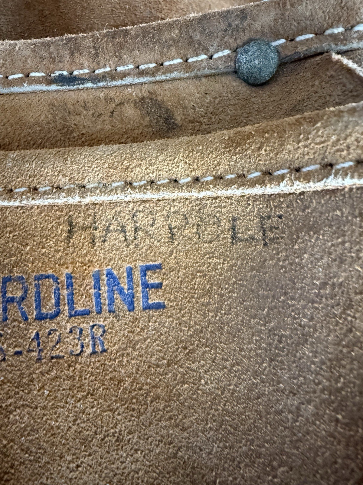GARDLINE S-123R Tool belt carpenter Leather holder AS SHOWN, SEE REMARKS