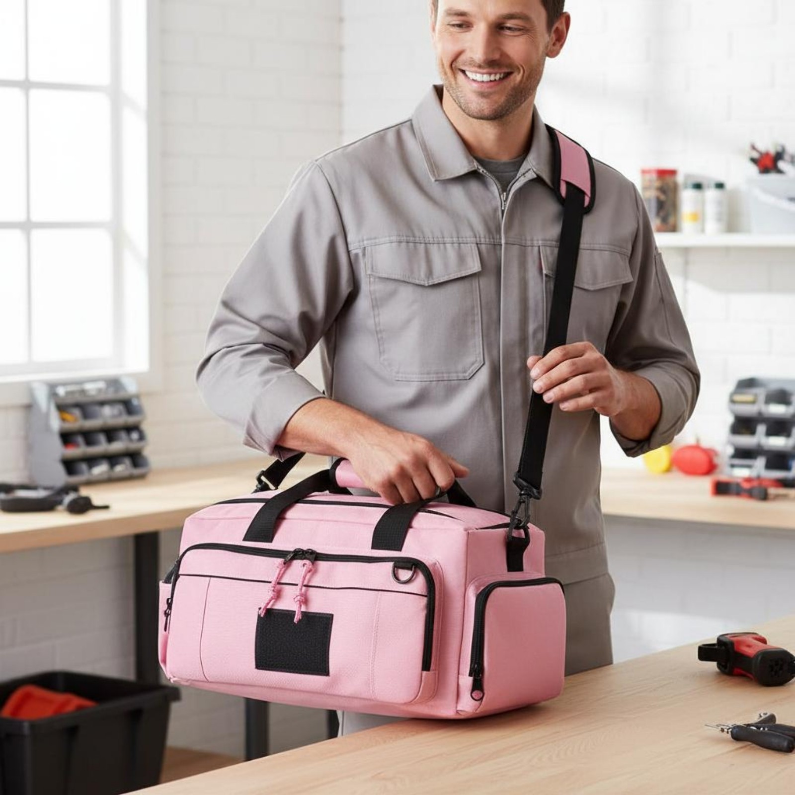 Shoulder Tool Bag Large Capacity Tool Bag Easy to Carry for Car Repair