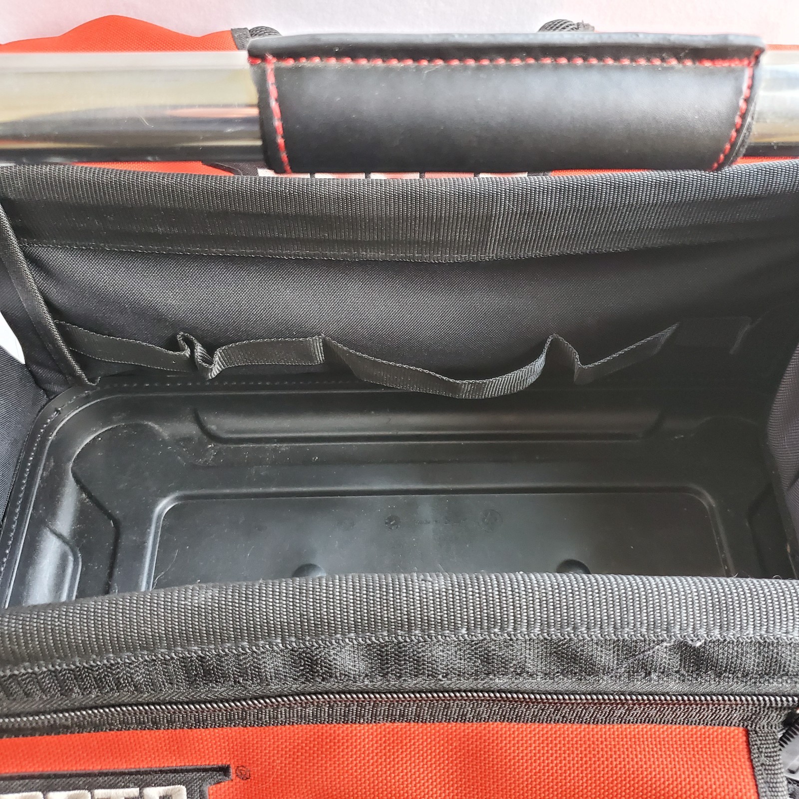Proto J120TB Open Tote 10 Pocket Tool Bag Large 20″ x 11″ x 15″ Red & Gray LOOK