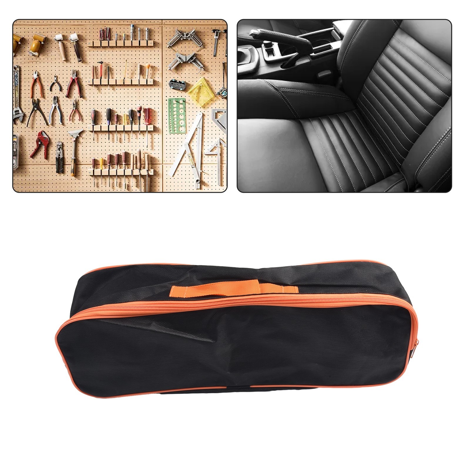 Vacuum Cleaner Tool Bag Storage Black PVC Appro 42*14.5*11cm Polyester