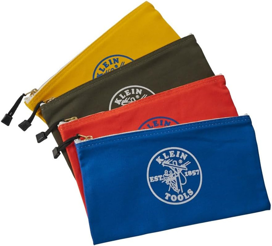 Versatile 4-Pack Canvas Zipper Bags & 11-in-1 Ratcheting Screwdriver Set