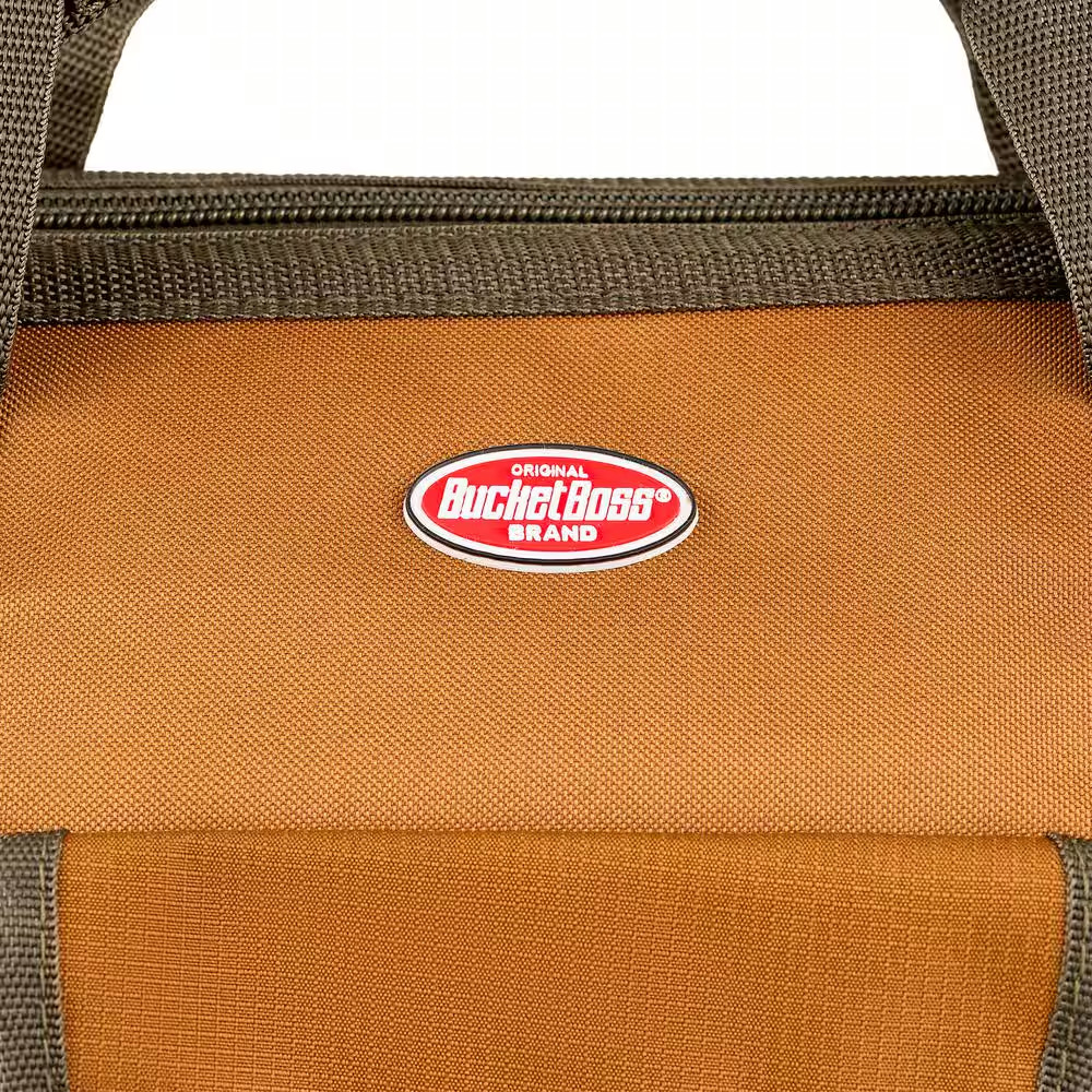 Gatemouth 24 In. Tool Bag in Brown and Green with 36 Pockets