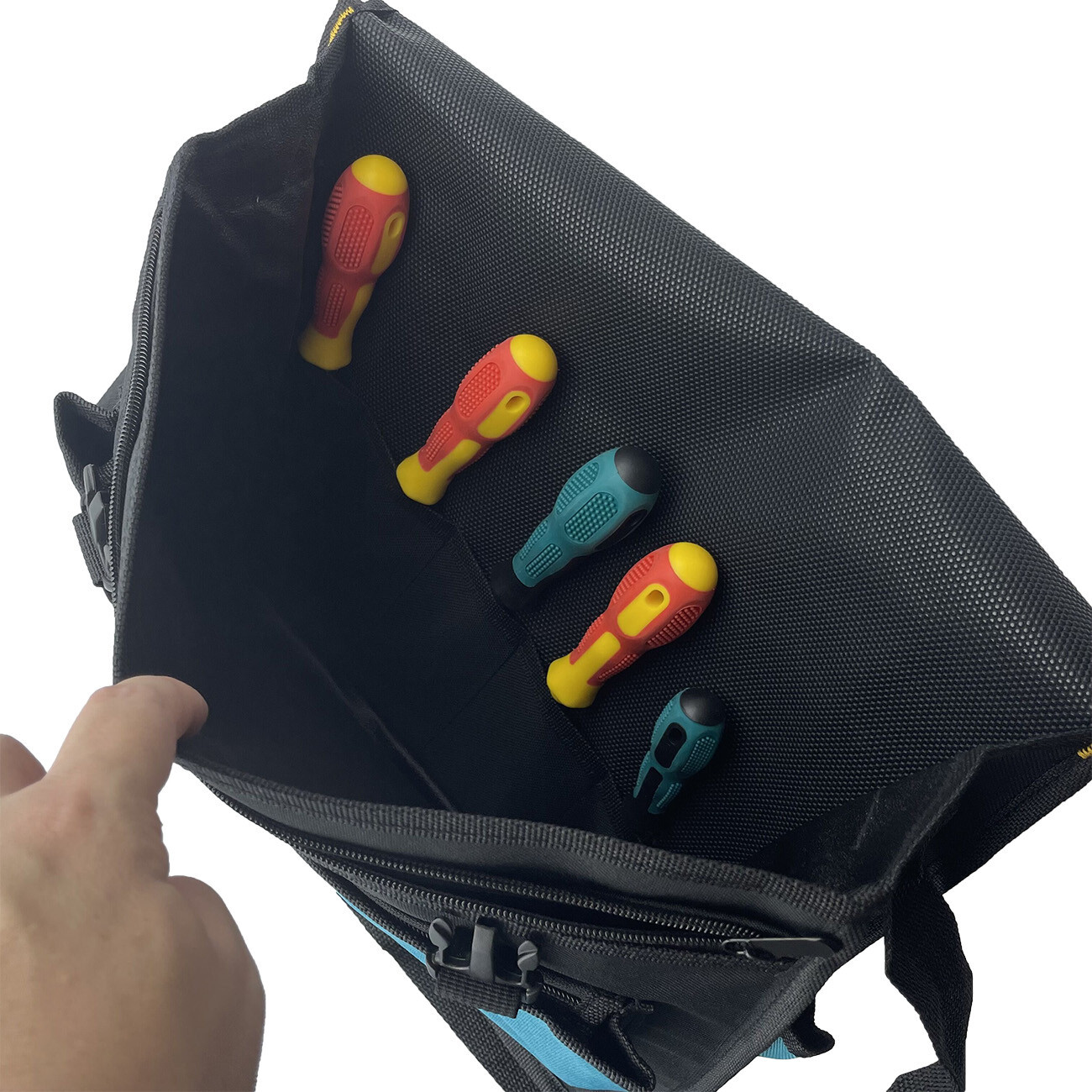 15″ Wide Mouth Heavy Duty Electrician Tool bag Multi Purpose 15.35″x4.92″x12.6″
