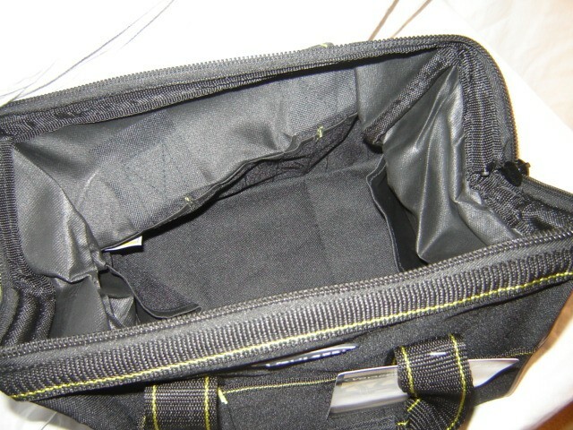 Voyager 12″ Portable Tool Bag with 21 Pockets and 24 lb capacity