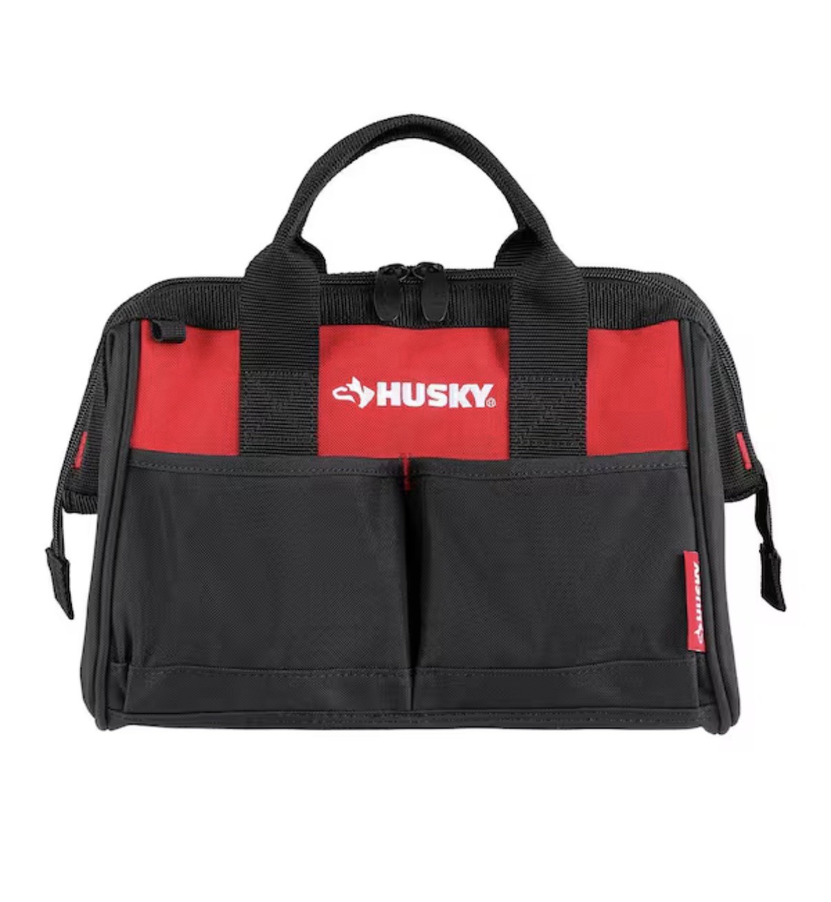 Husky Tool Bag Set Black/Red 3-Piece 18 in., 15 in. and 12 in. Tool Bag Combo