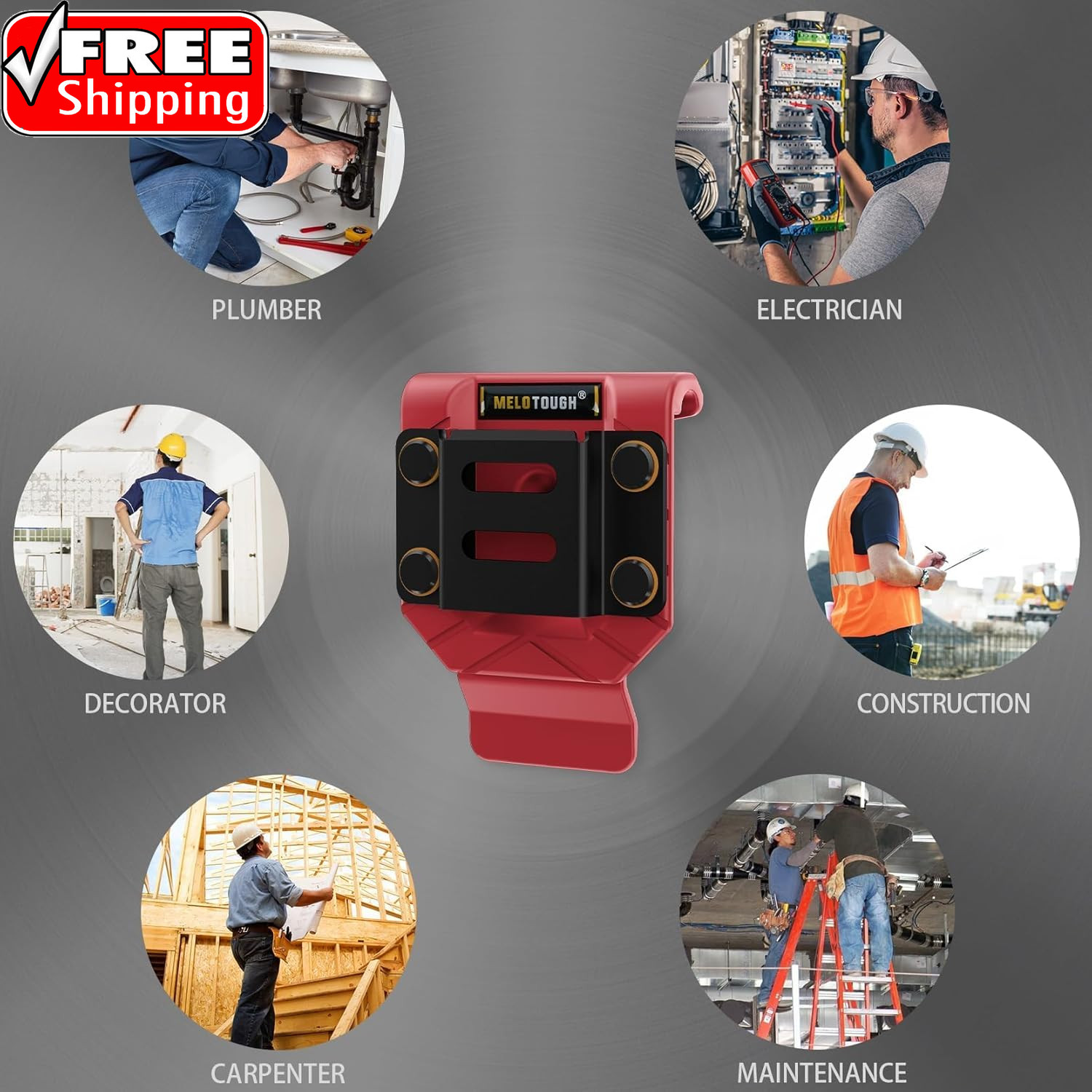 Drill Belt Clip,Drill Holder for Tool Belt,Measuring Tape Holder for Impact Driv