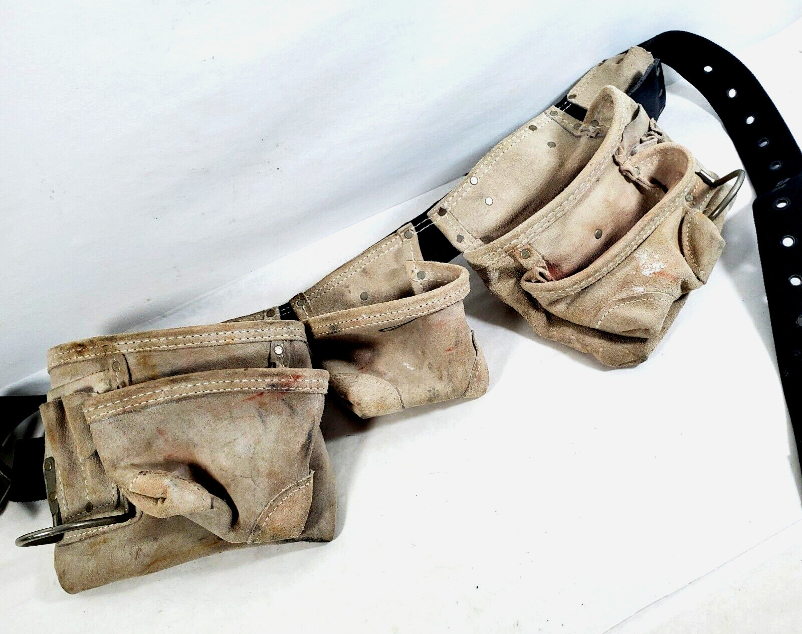 AWP Suede Leather Tool Belt Tan Belted 54″ General Construction Apron 1LS-195