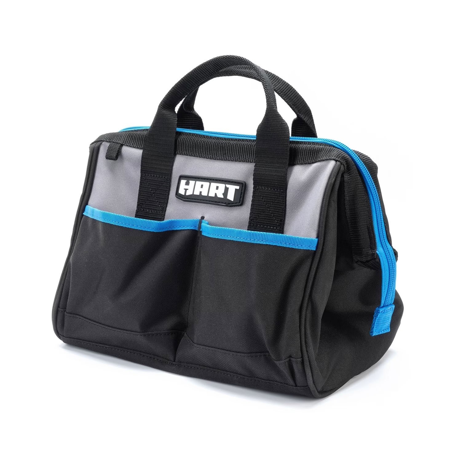 HART 12″ 600D Heavy Duty Tool Bag With Zipper And Double Strap Carry Handles