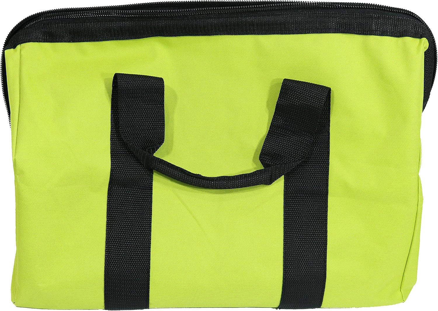 Collapsible Contractor Bag Wide Mouth Full Zip Heavy Duty Green Large