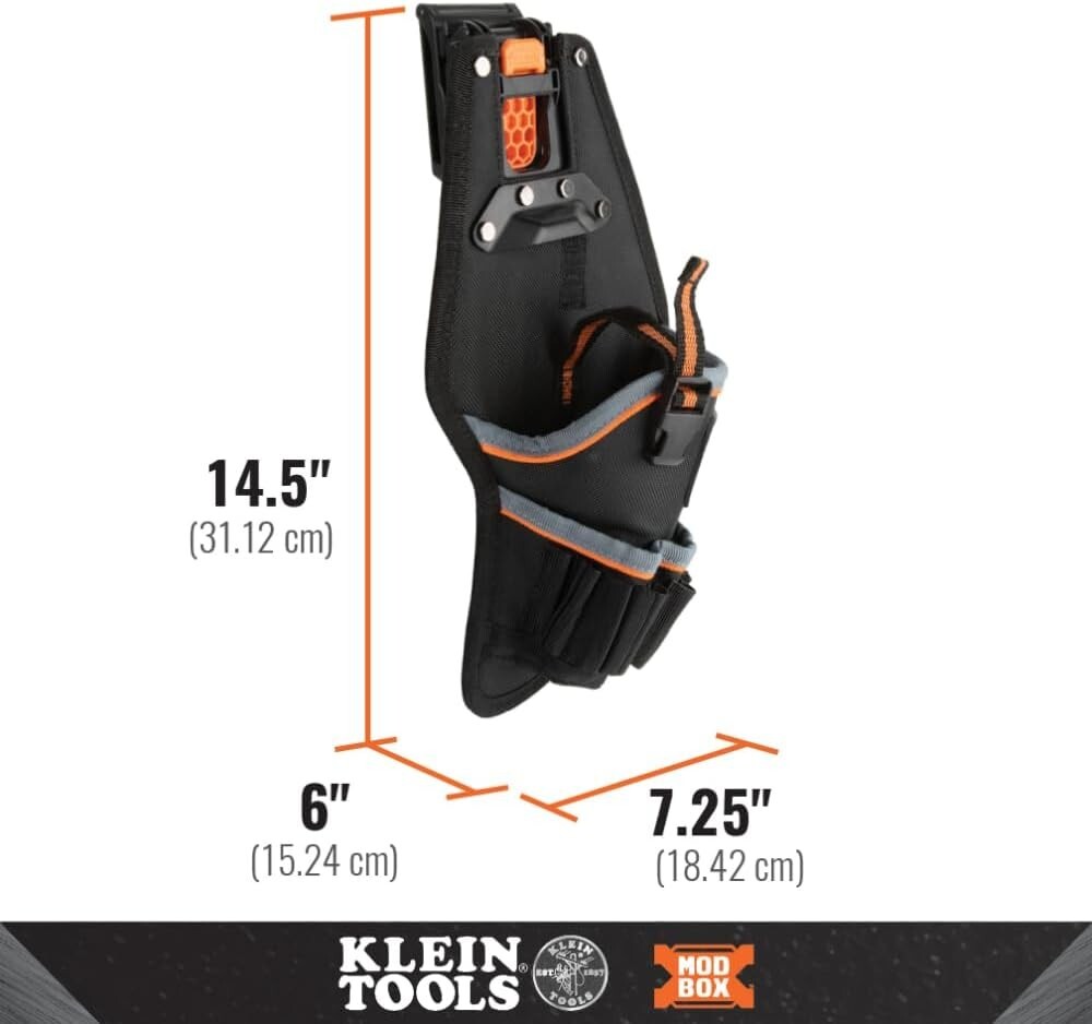 Klein Tools 55838MB MODbox Tool Belt Pouch Clips Compatible with All MODbox Tool
