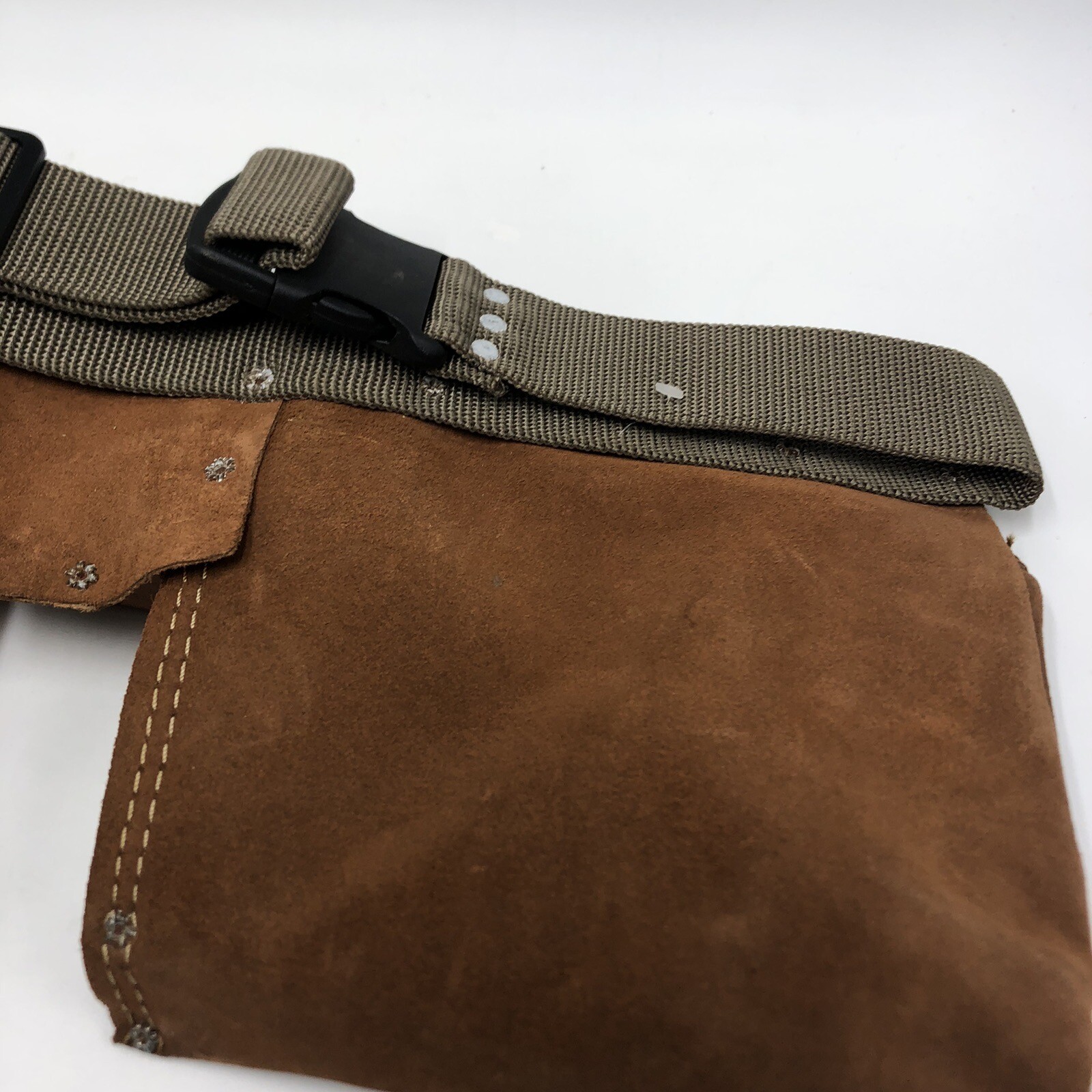 US Military 11 Pocket Handyman Apron Tool Belt Pouch Leather.