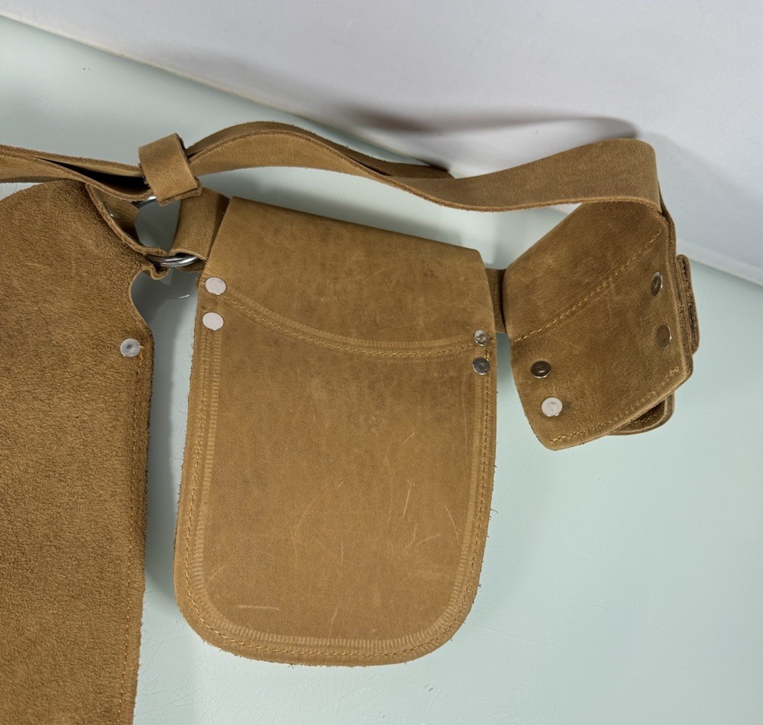 NWT TRUTUCH Leather Multi Pocket Gardening Tool Belt Gardeners Tool Pouch TT5010