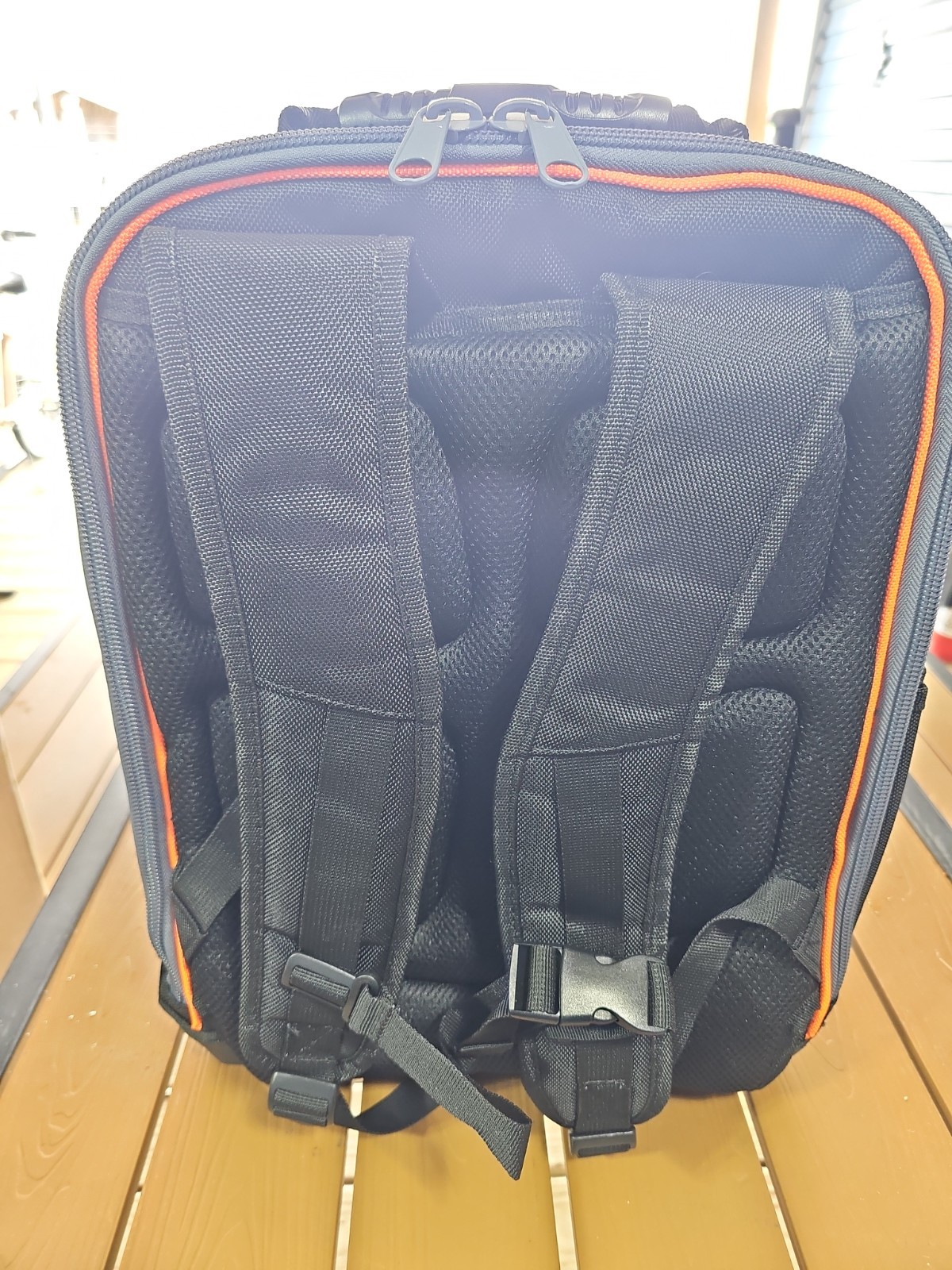 Tuffworx TW012 Heavy Duty Tool Backpack Bag Storage Black Orange Molle Tough