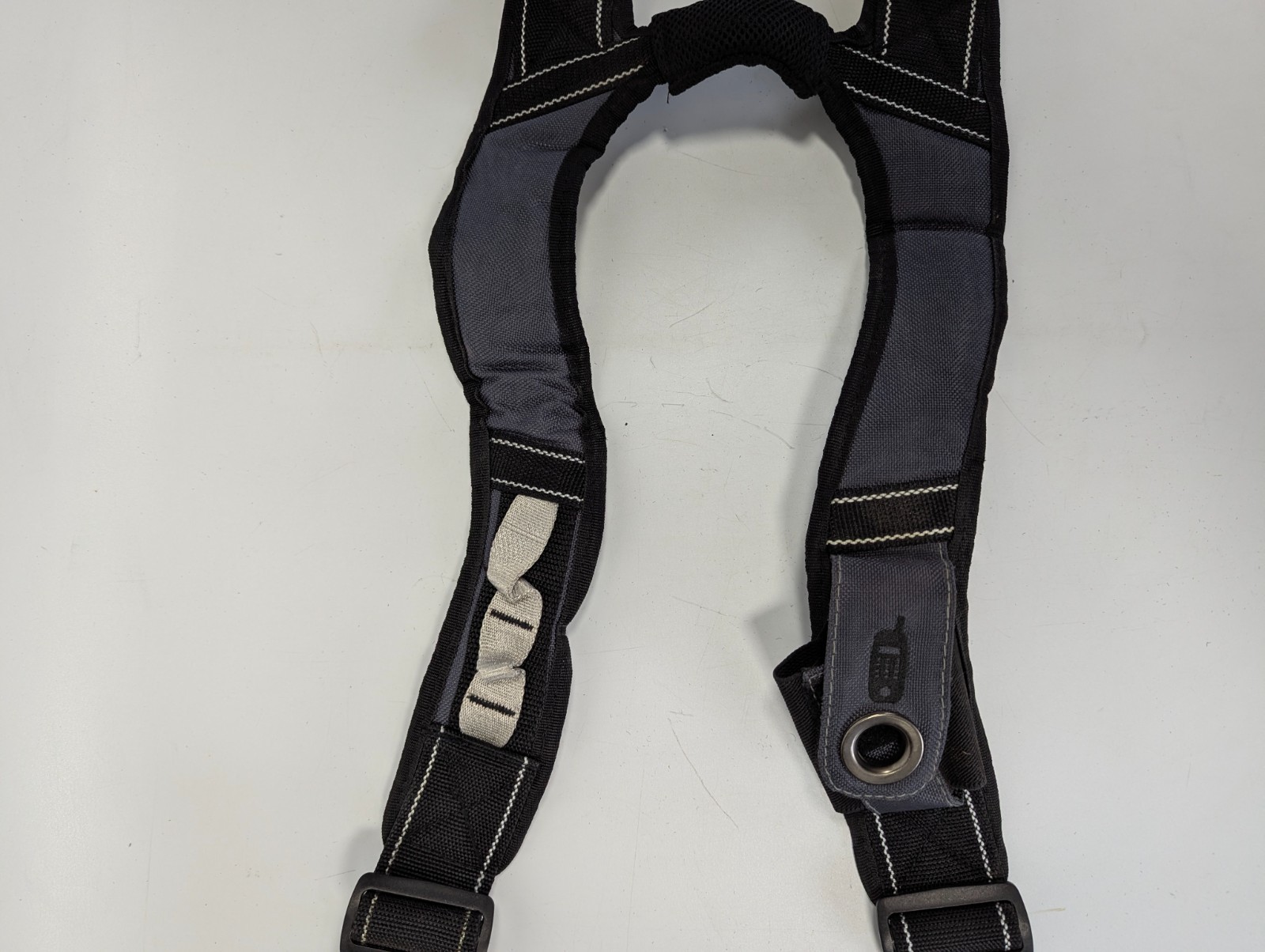 Tool Belt Suspenders Heavy Duty Workwear with Loop Clips Phone Holder – Black