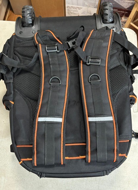 Rolling Tool Backpack Bag with Wheels, Heavy Duty Tool Bag on Wheels