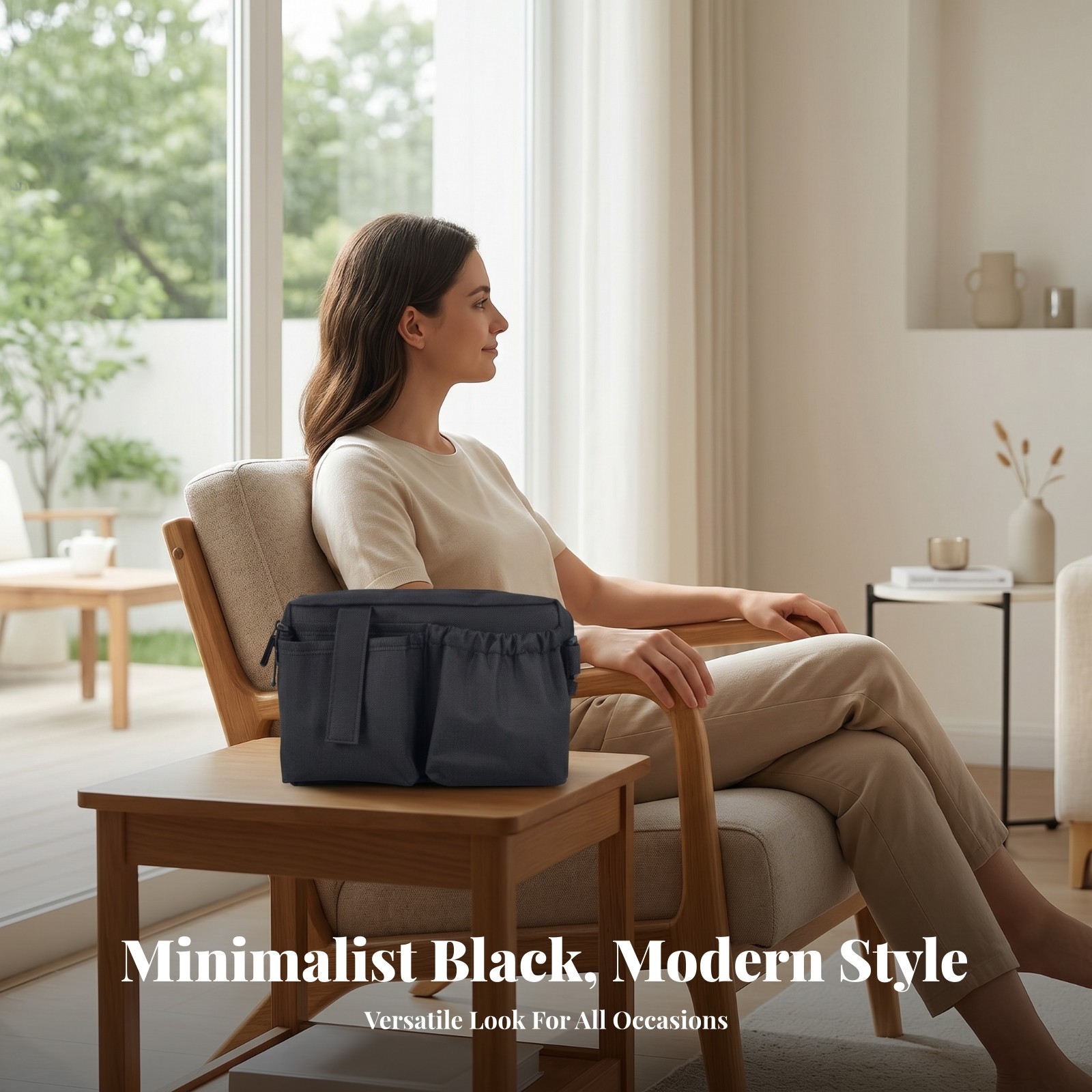 Zippered Tool Waist Bag 600D Oxford Cloth Waist Tool Bag Adjustable Strap