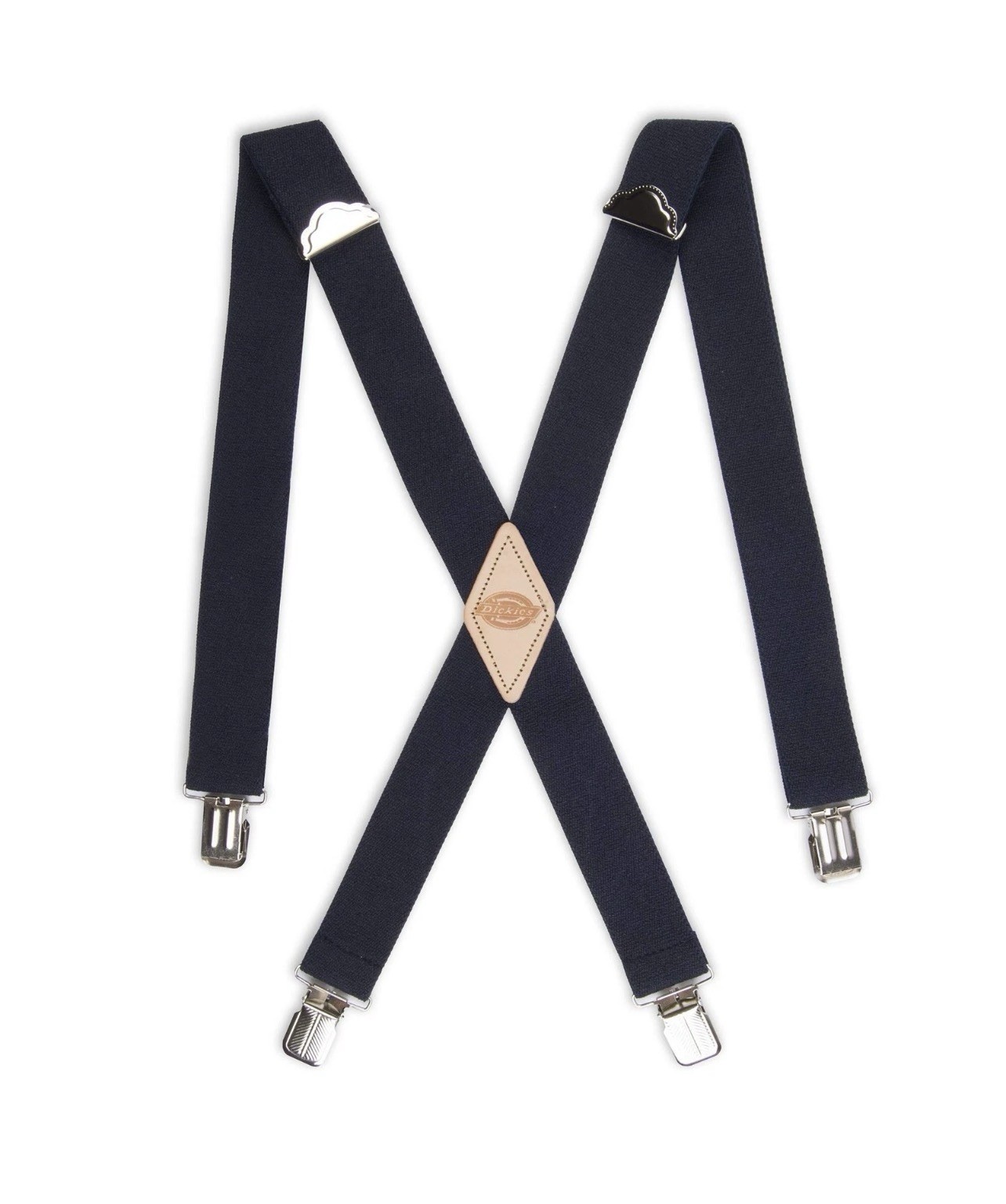 Dickies Men’s 1-1/4 Solid Straight Clip Suspender, Navy, One Size, Navy
