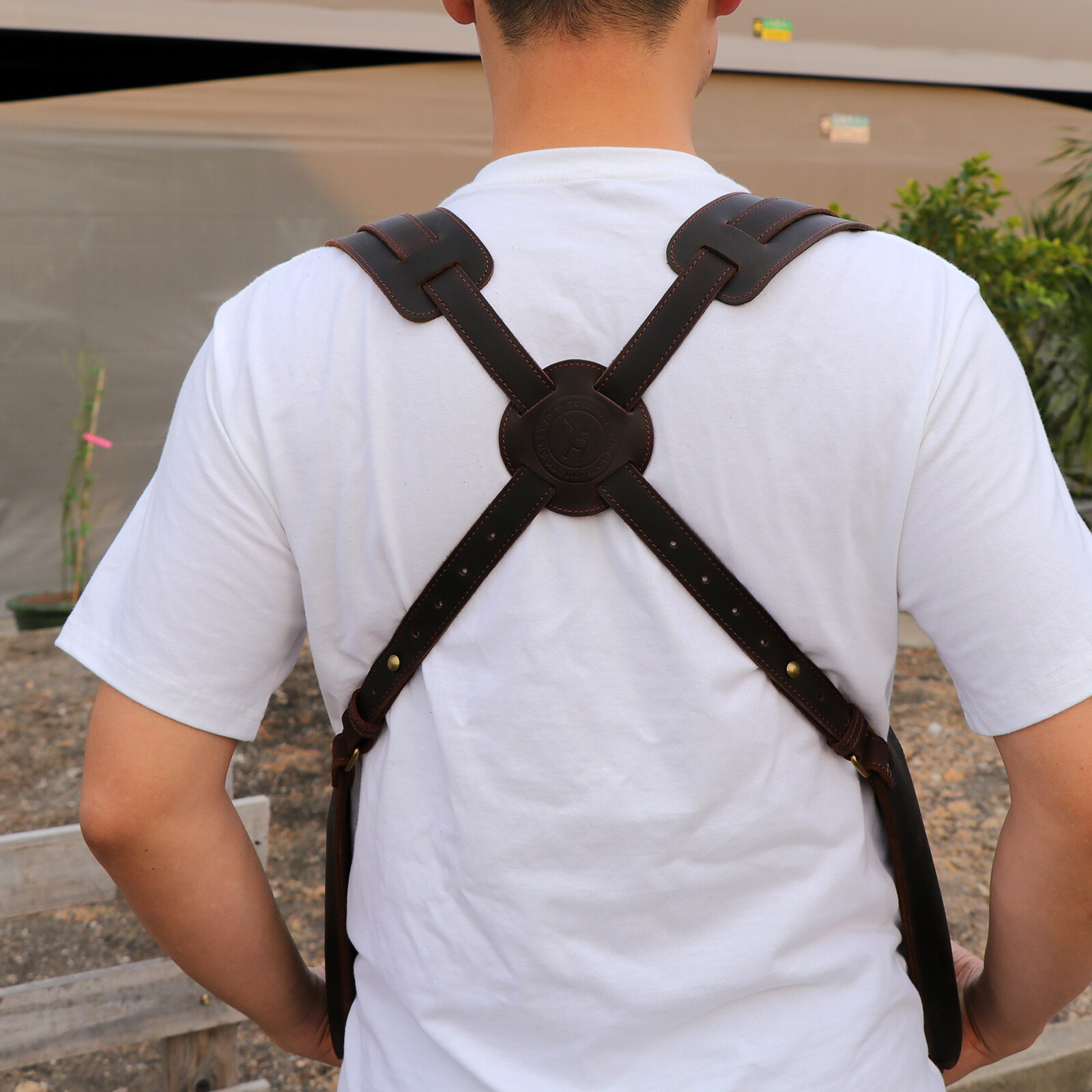 Tourbon Phone Carry Harness Chest Wear Tool Holder Pouch
