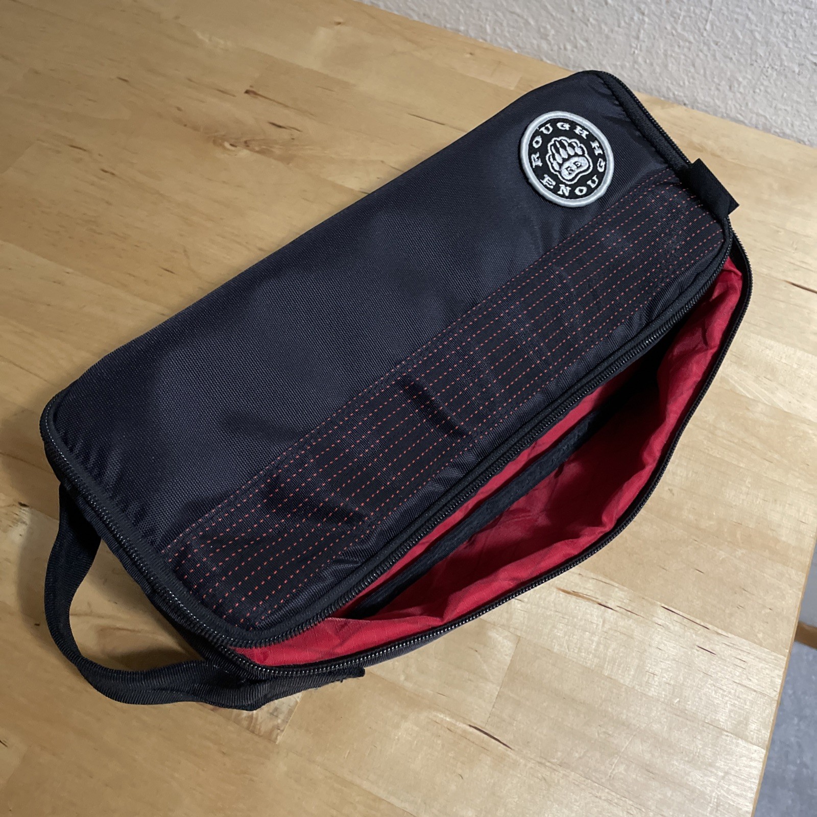 Rough Enough 12″ Small Tool Bag Pouch Box Travel Toiletry Handle Cordura Black