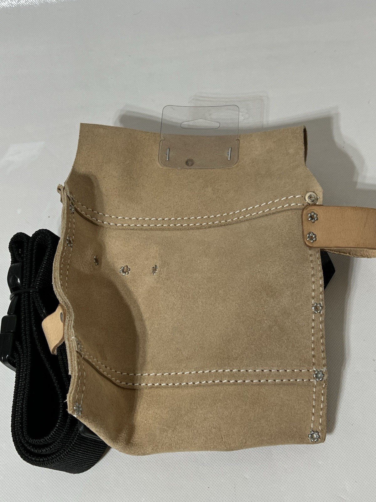 CLC Custom Leathercraft IP489X 3 Pocket Suede Tool Bag with Poly Web Belt