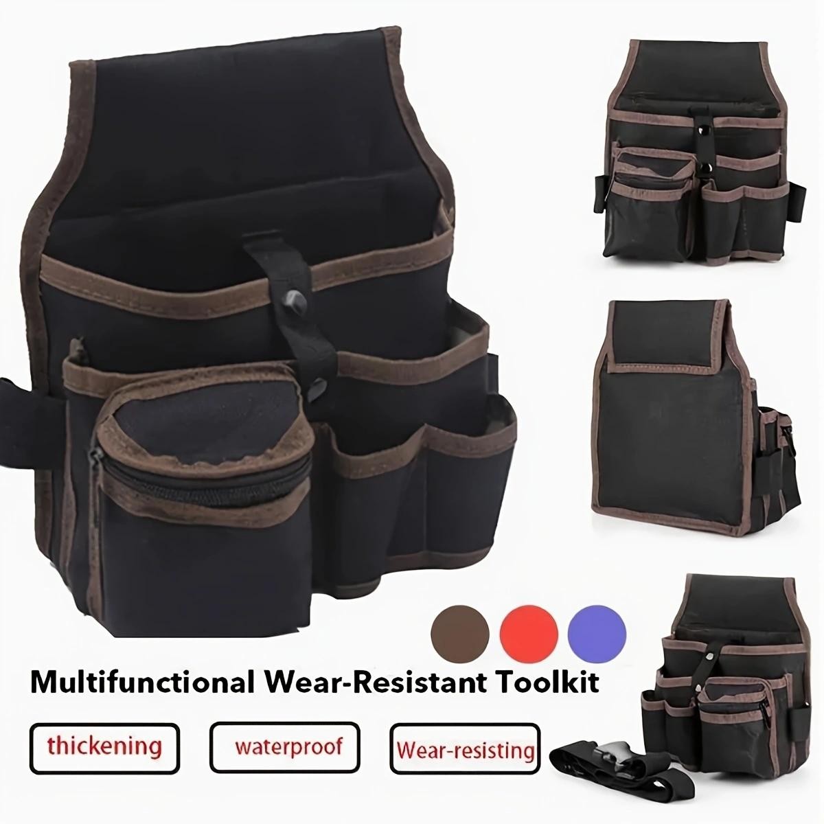 Electrician Tool Belt Bag Waist Pouch Multi-Purpose Hardware Work Holster