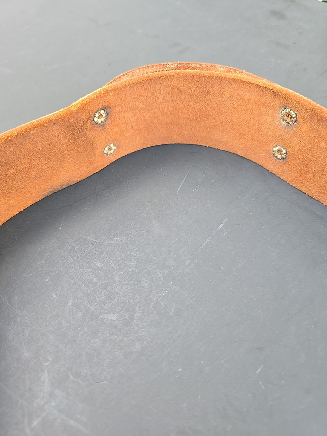 Vintage W. M. Bashlin Co. Linesman Tool Belt, #628-46 100% Distressed Leather