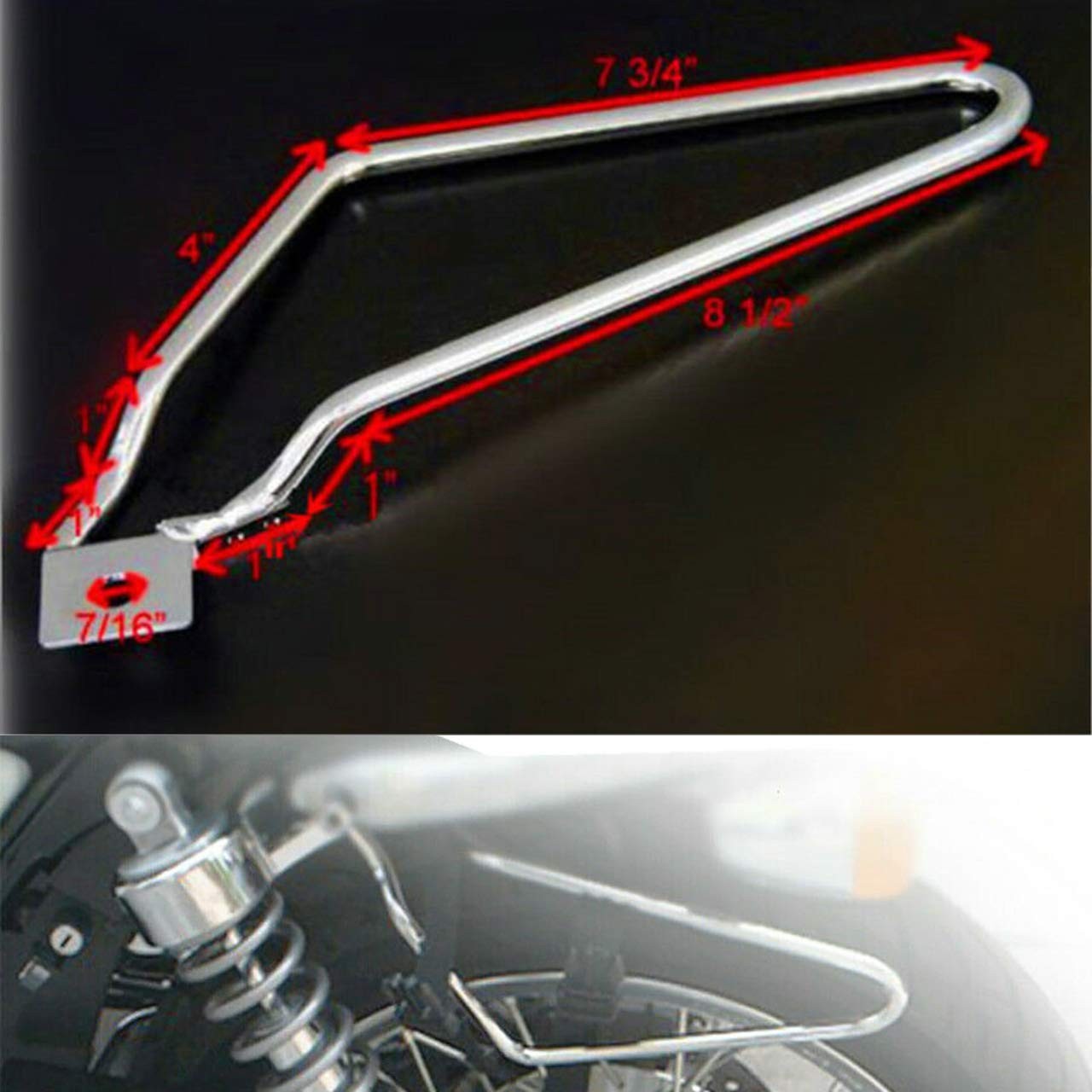 Motorcycles 1set Saddlebag Brackets Black Holder for Sportster 883 Iron XL883…