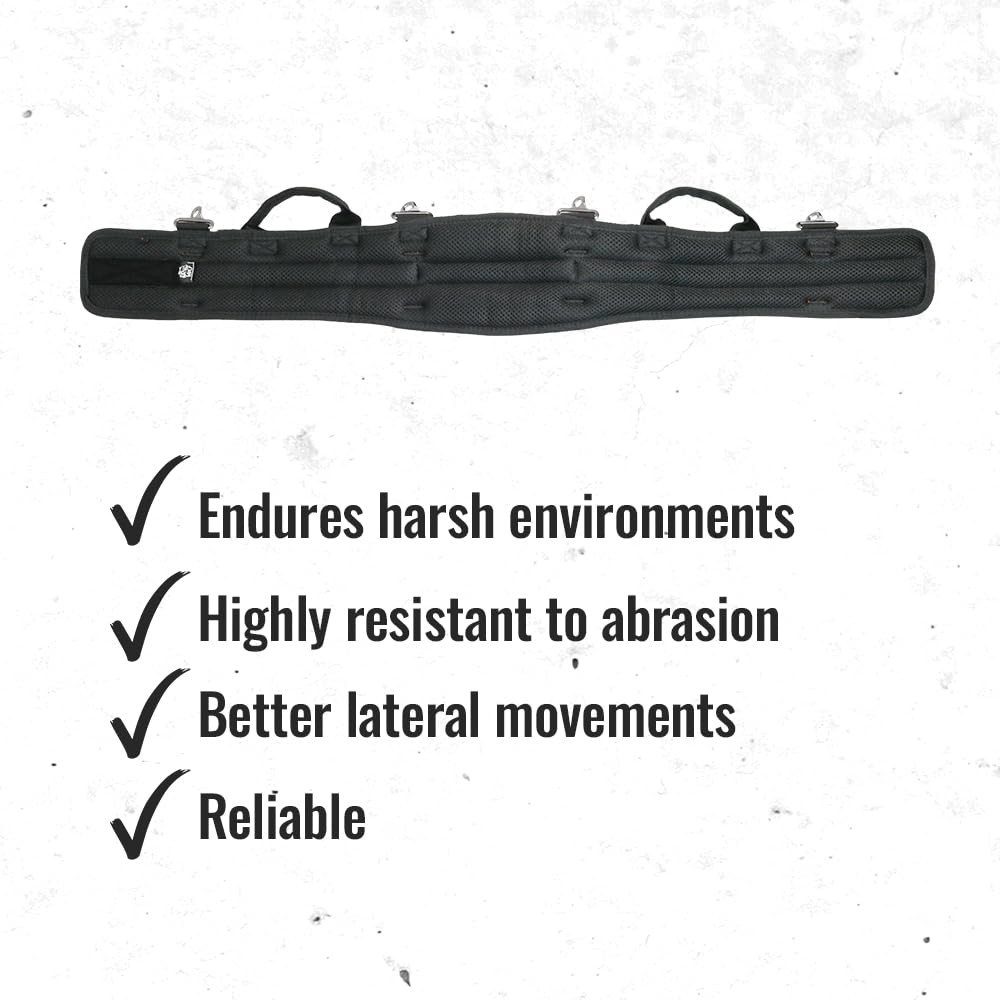 WOLF WTH2110 Heavy-Duty Ballistic Padded Tool Work Belt | Compatible w/Pouches,
