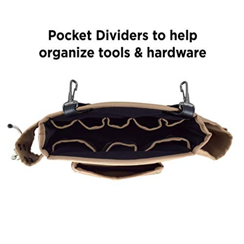 JACKSON PALMER Professional Tool Belt – Comfort Rig Tan One Size, & Black