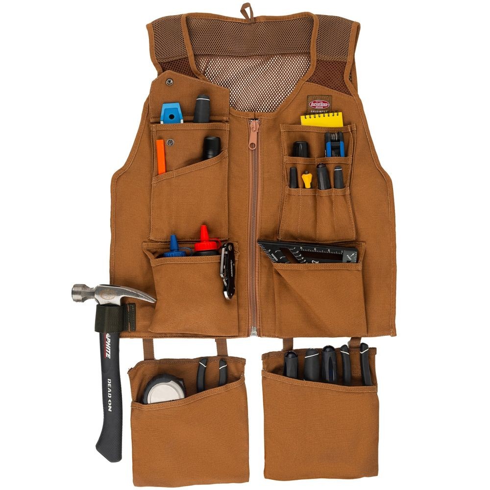 Bucket Boss Super Carpenters Tool Vest Large to X-Large