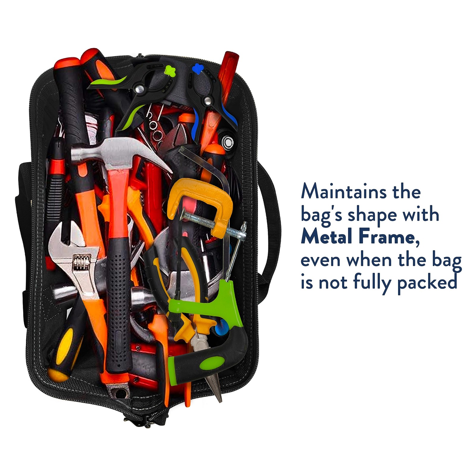 S Bag 12 Inch Heavy Duty Tools Bag With 4 Large Pockets Adjustable Shouder Strap