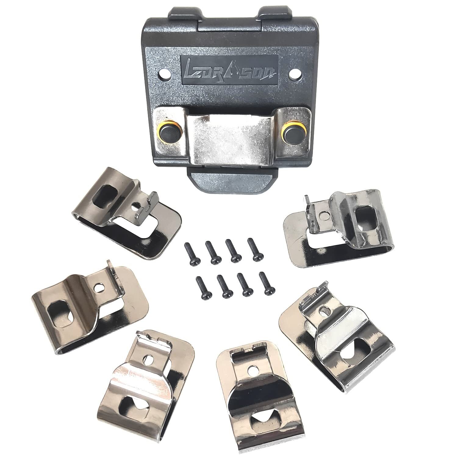 Drill Clip Hooks 6 Pack with Belt Clip Holster for Drills and Impact Drivers