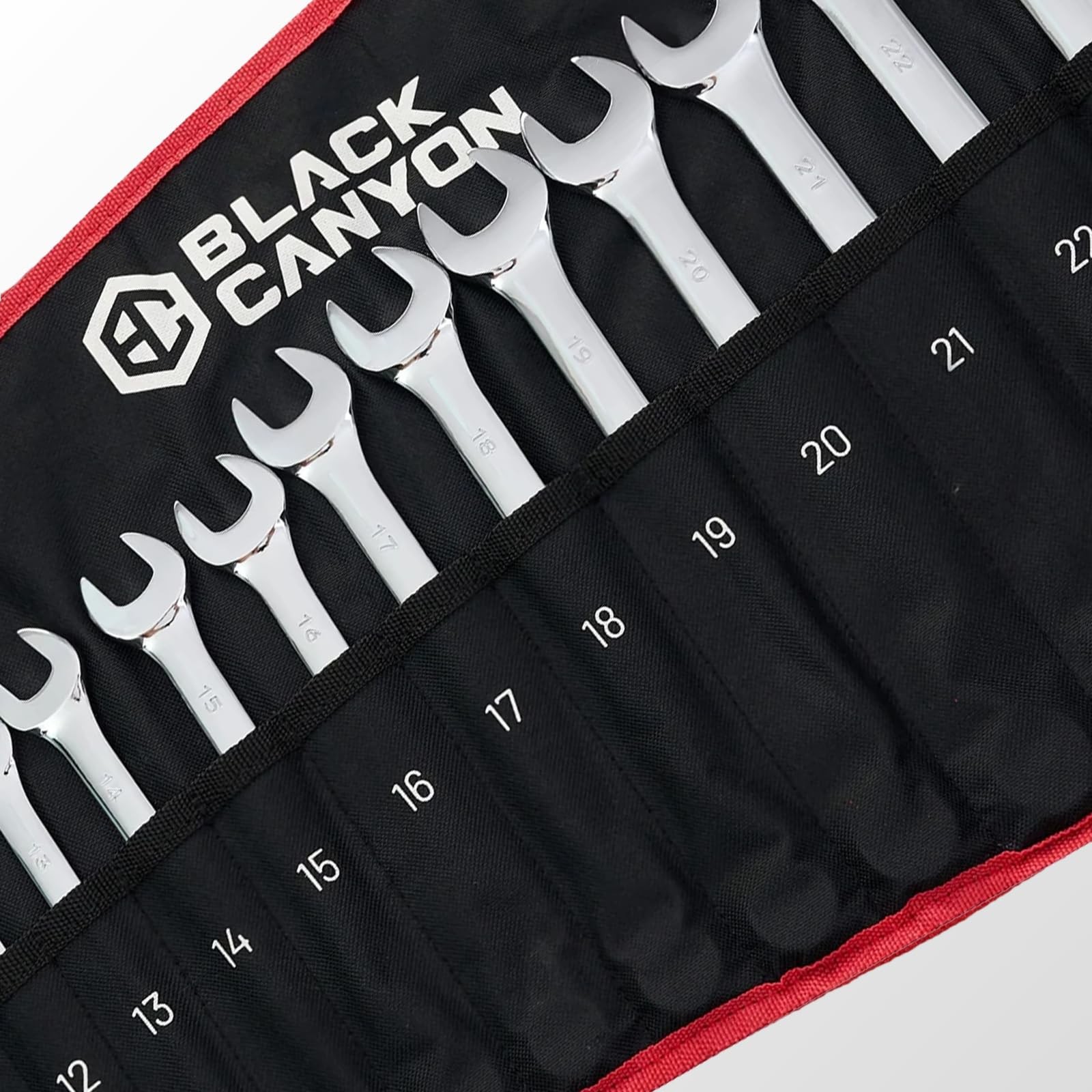 Wrench Pouch, Wrench Pouch Roll Up, 19 Pockets, Ranging of 6-24 mm, Waterproo…