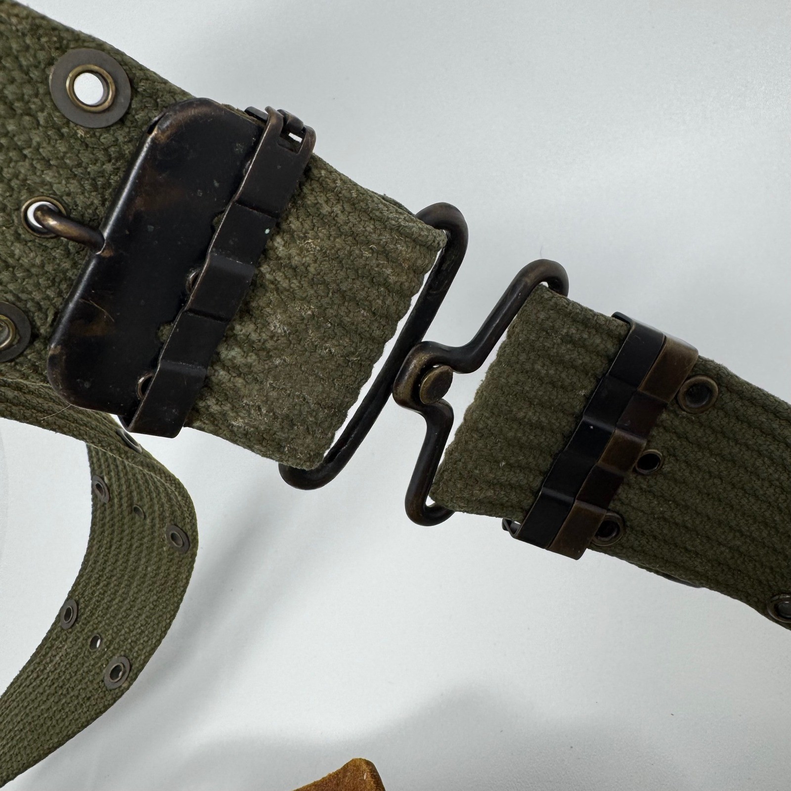 Popular Mechanics Vintage Leather Tool Belt Hammer Flashlight Holder Canvas Belt
