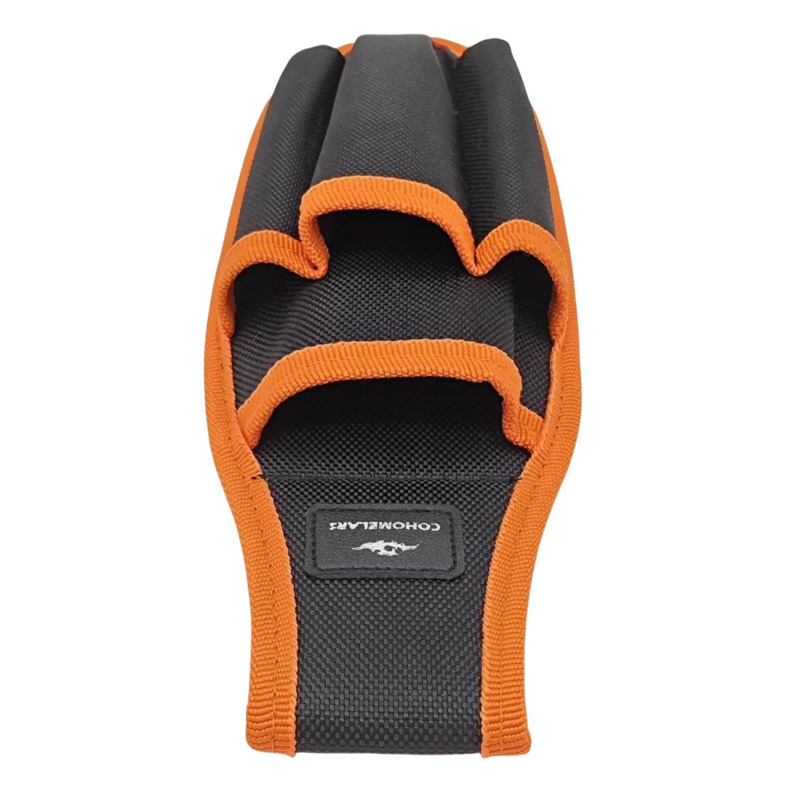 Small Tool Pouches with Belt Clip,Electrician Bag,Tool Orange+Black