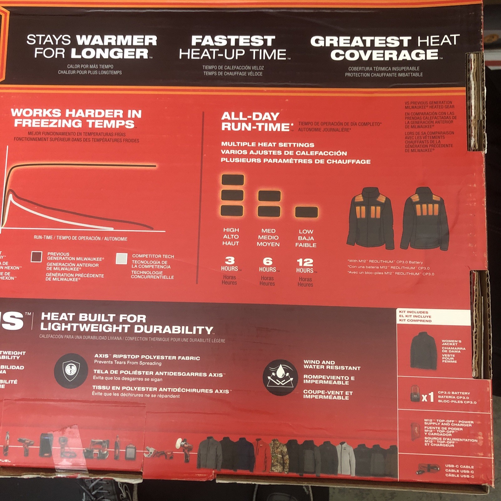 Milwaukee AXIS M12 Women’s Heated Jacket Kit Hexon Black F102B-21L New Complete