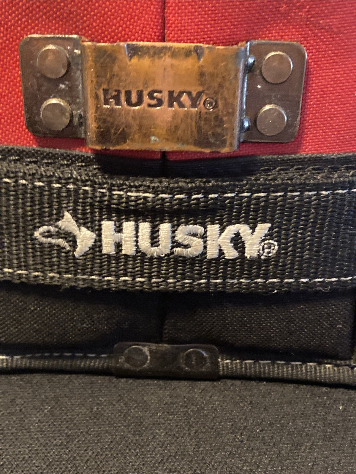 Husky 7 in. 3-Pocket Clip On Tool Belt Pouch Pre-owned