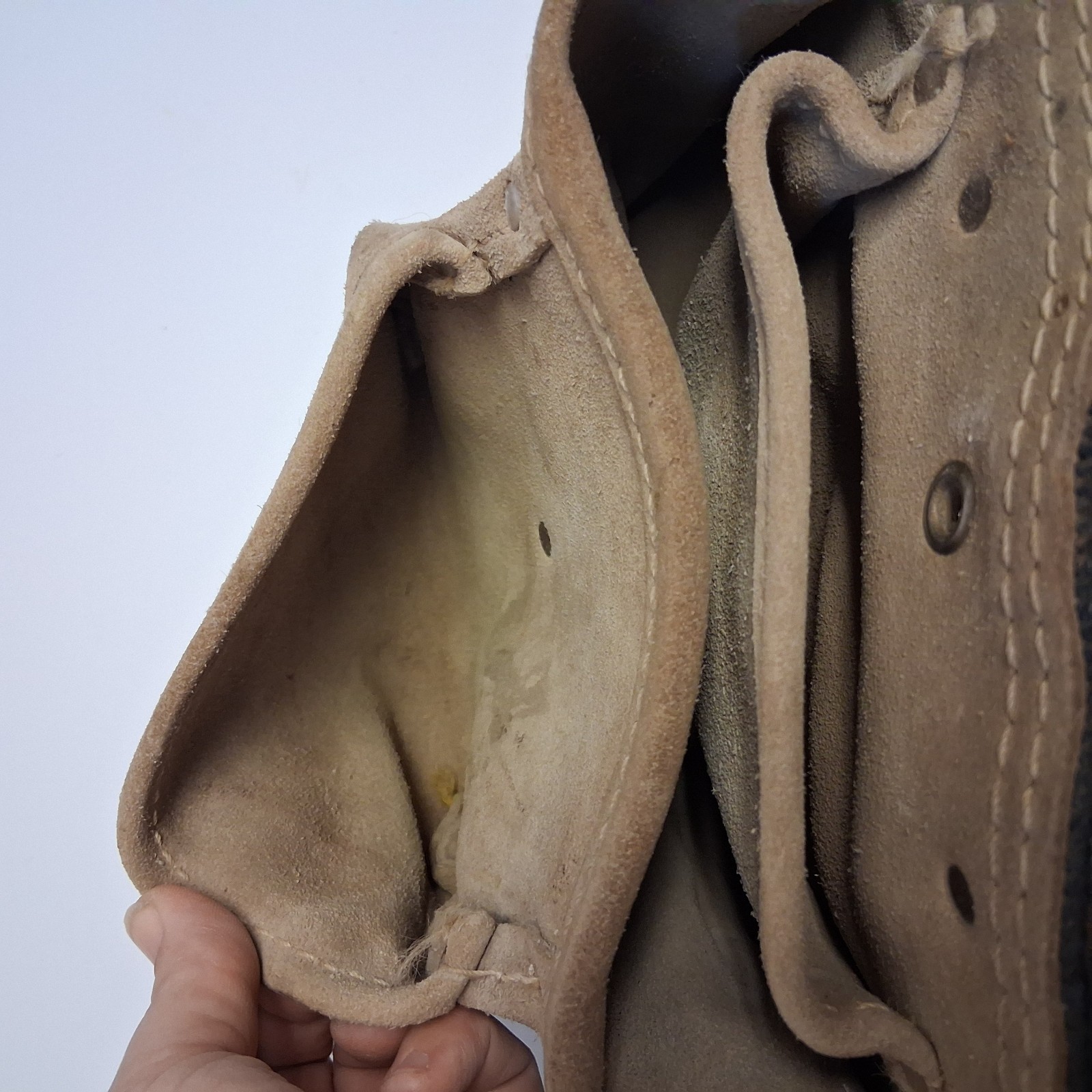 Vintage Rooster Products Tan Leather Heavy Duty Carpenter Belt R-492-412 MEXICO