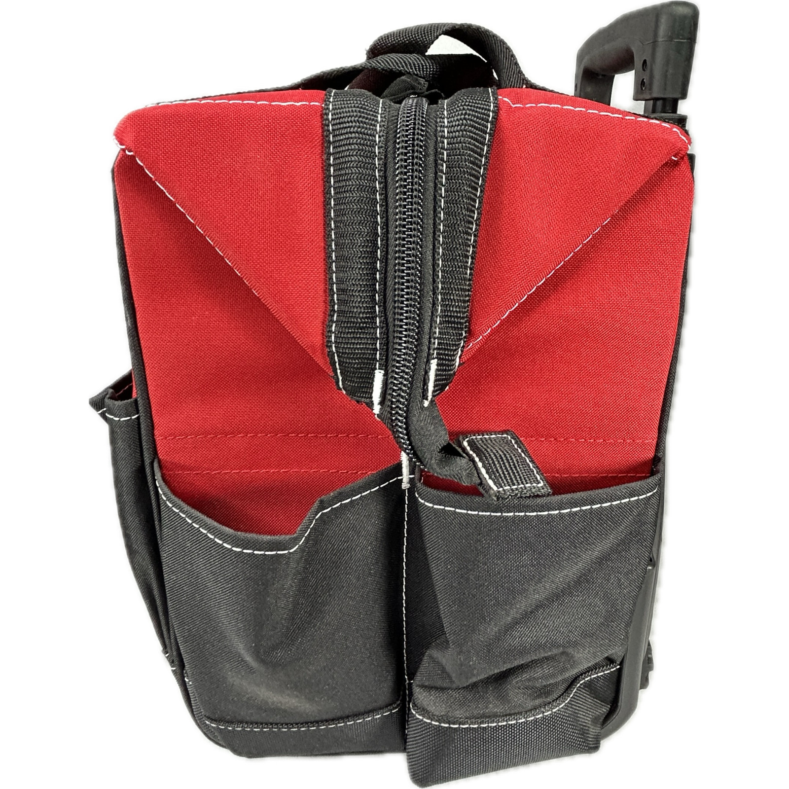 Husky 14 In. Rolling Tool Bag with 13 Pockets Red & Black