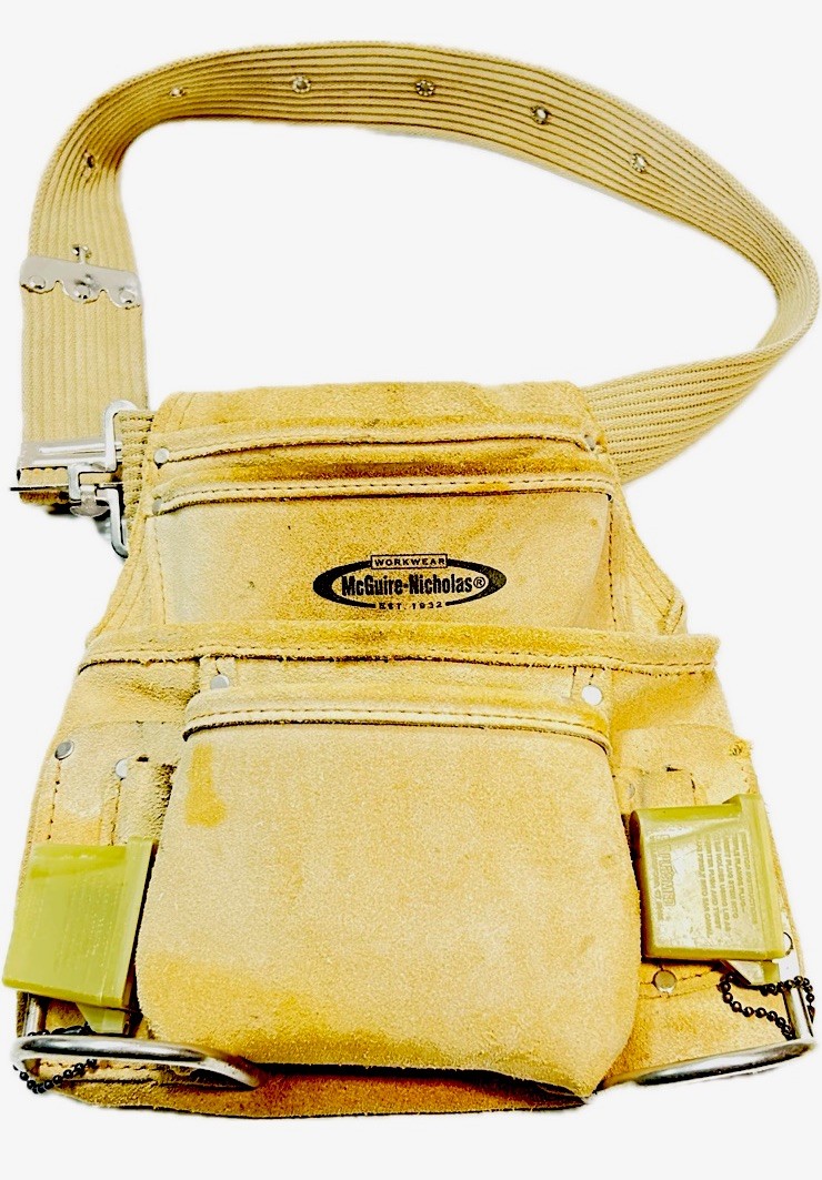 McGuire Nicholas Split Leather Tool Pouch Belt Carpenter Electrician Gear
