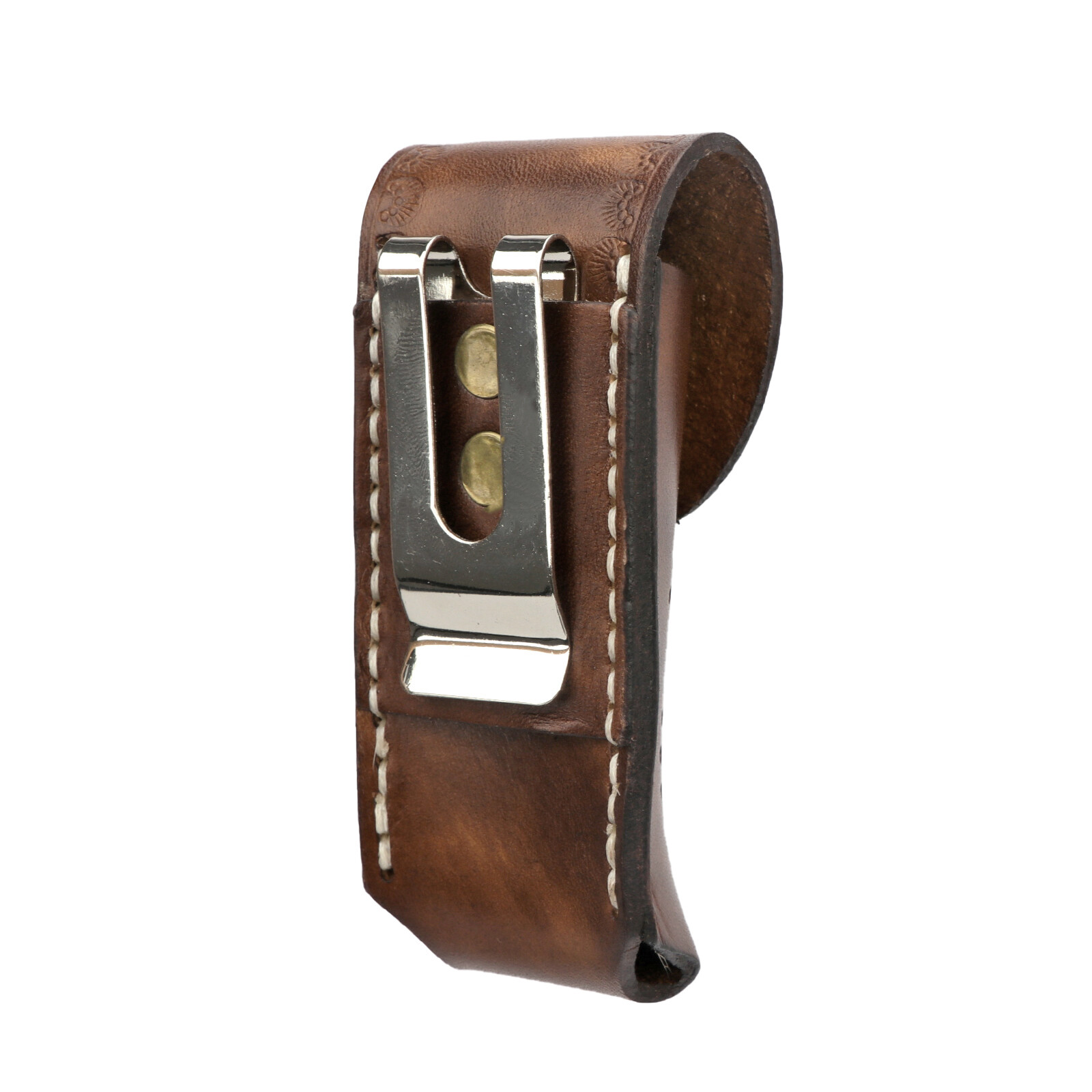 TOURBON Leather 3.5″ Pocket Knife Sheath Folding Knives Case Belt Carry Pouch
