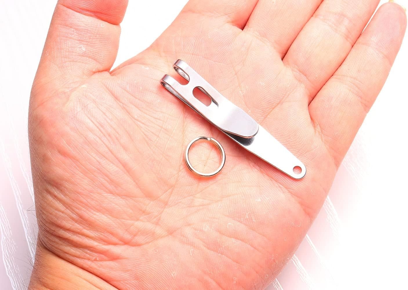 Deep Carry Pocket Clip – Heavy Duty Stainless Steel Multi-Purpose Belt Clip f…