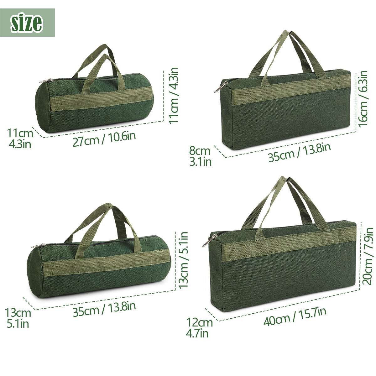 Canvas Tool Bag Heavy Duty Carry Tote Storage Work Utility Mechanic Military Bag