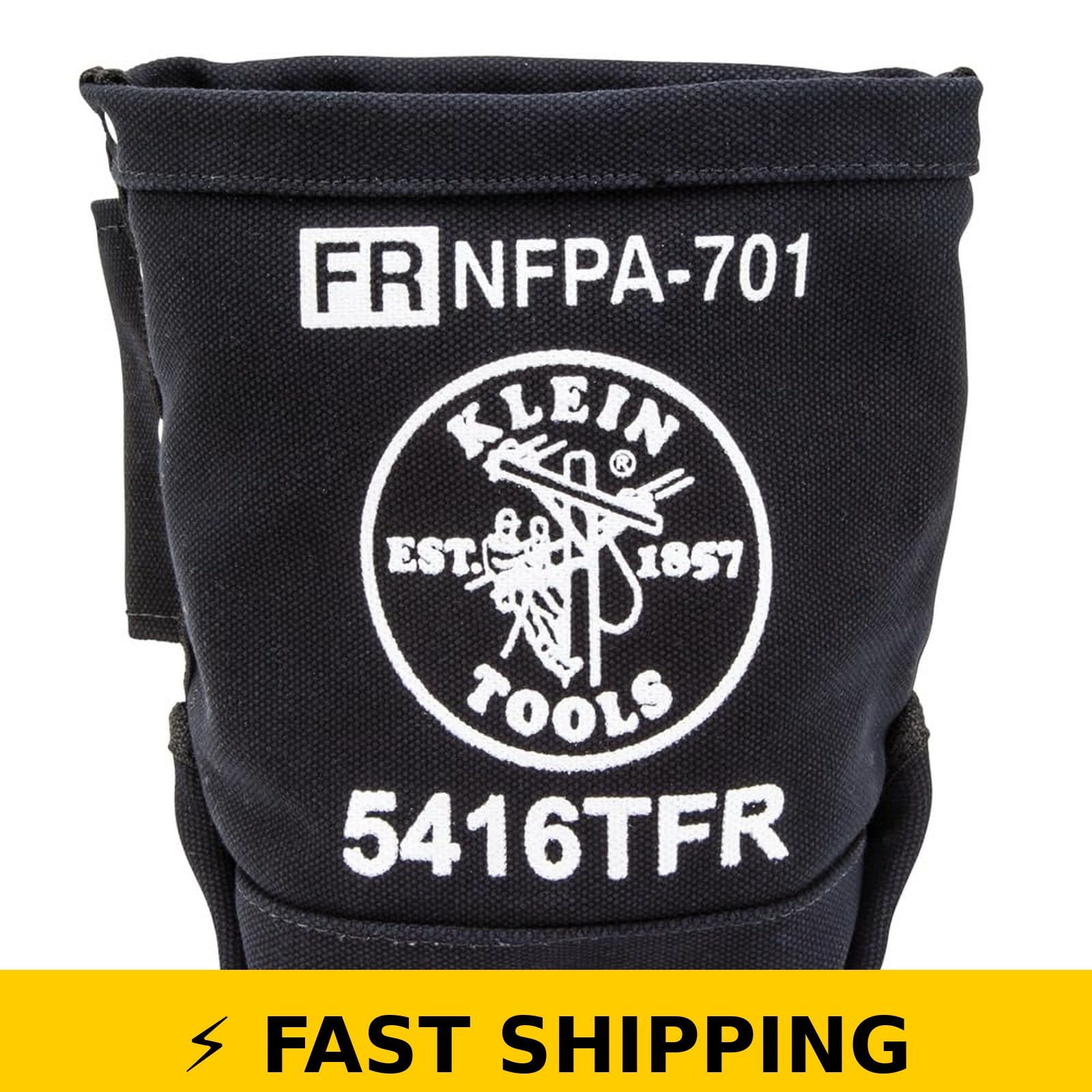 Klein Tools 5416TFR Flame Resistant Canvas Tool Bag, 5x10x9-Inch