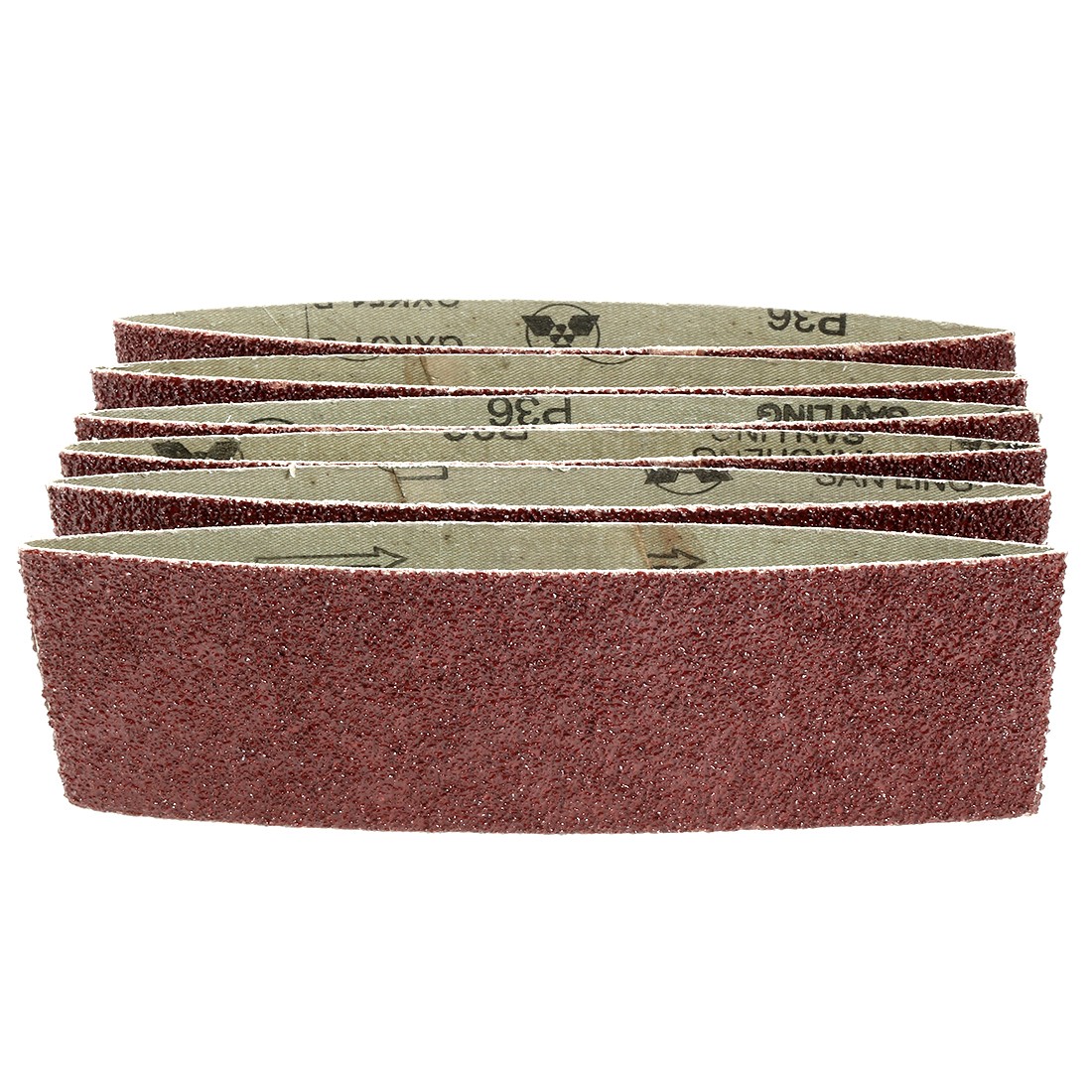 3″ x 18″ Aluminum Oxide Sanding Belt 36 Grits Lapped Joint 6pcs
