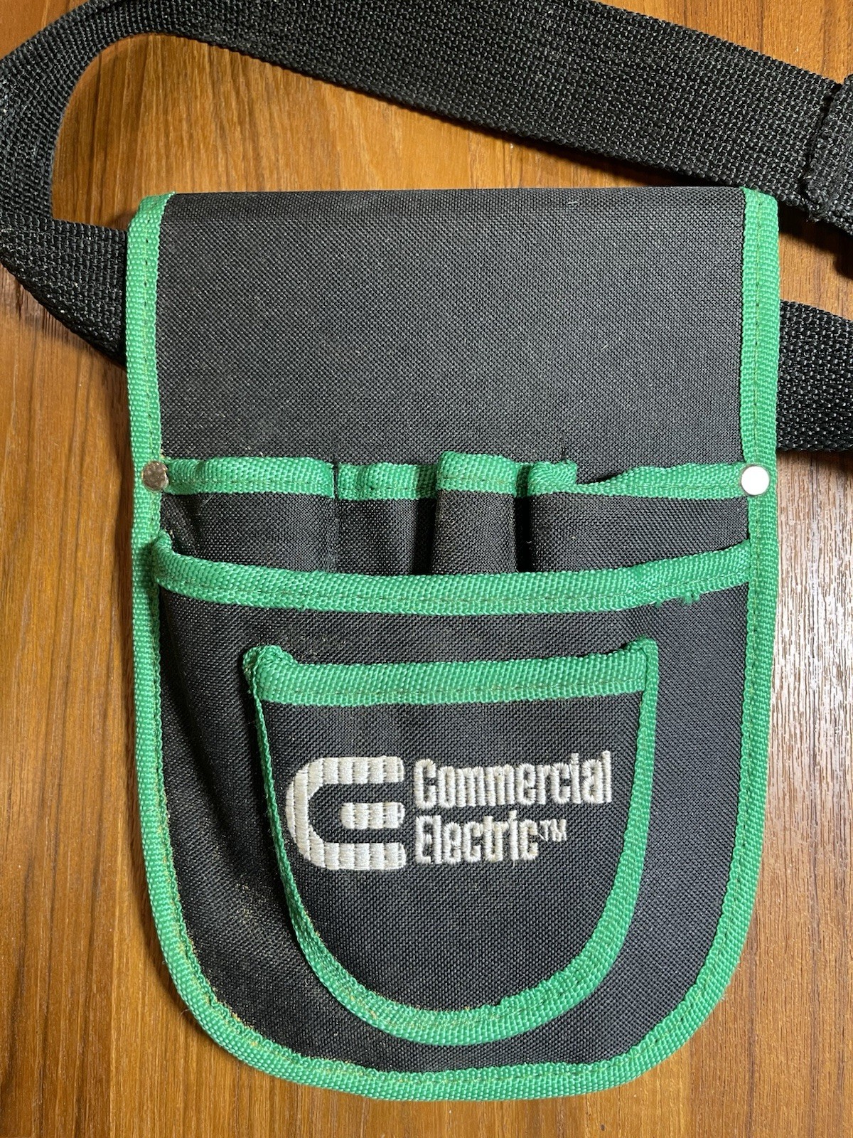 Commercial Electric (TM) Canvas Belt Tool Pouch With (5) Pockets